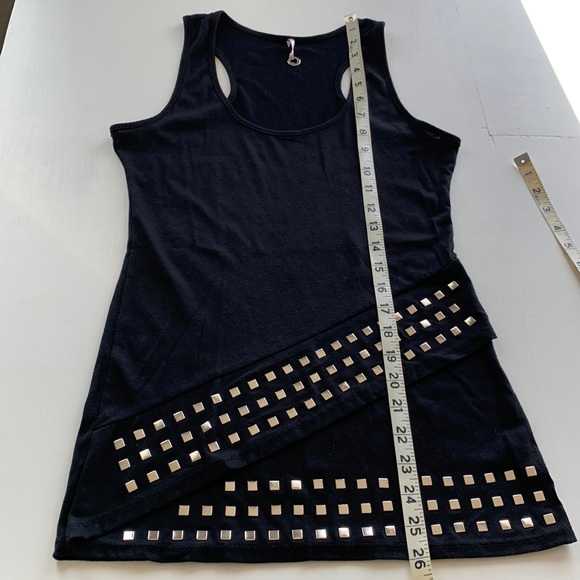 Robin K Black Knit Studded top Small - Picture 6 of 6